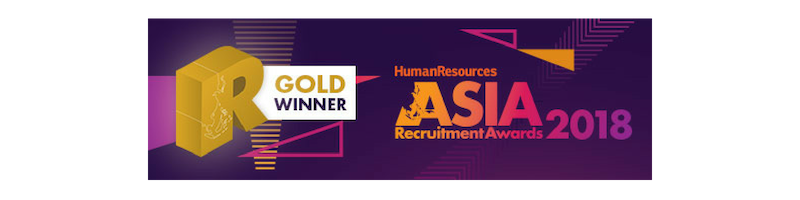 Asia Recruitment Awards 2018 winner