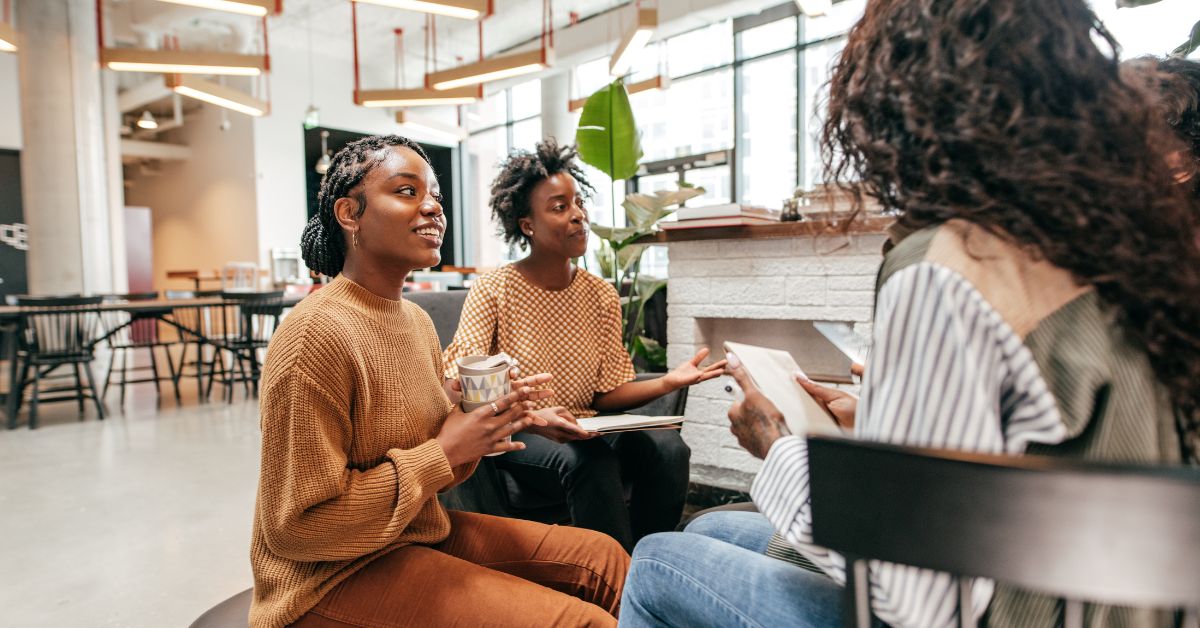 Team meeting in a modern office